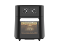 Friteuse à air électrique mécanique 10L pour la maison, à économie d'énergie, avec protection contre la surchauffe, sans huile, four grille-pain visible