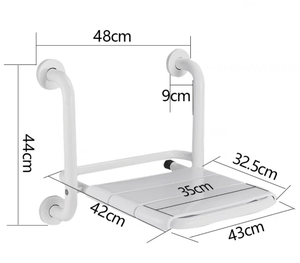 Panca da <span class=keywords><strong>doccia</strong></span> pieghevole di alta qualità per bagni <span class=keywords><strong>a</strong></span> parete e comoda sedia da <span class=keywords><strong>doccia</strong></span> di sicurezza - Product Image 1