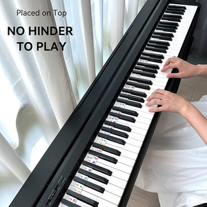 Tái Sử Dụng Có Thể Tháo Rời Silicone Đàn Piano Lưu Ý Hướng Dẫn Bàn Phím Nhãn Dán Với 88-Key Kích Thước Đầy Đủ Cho Người Mới Bắt Đầu - Product Image 6