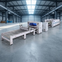 Ligne de machines de collage et de laminage automatiques de panneaux alvéolaires en aluminium PUR, pompe contrôlée par PLC, facile à utiliser, contrôle indépendant