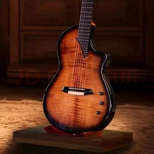 Guitare électro-acoustique Martinez Hispania Martini Crossover à cordes en nylon, manche en palissandre, corps en érable Shadow Wood - Product Image 3