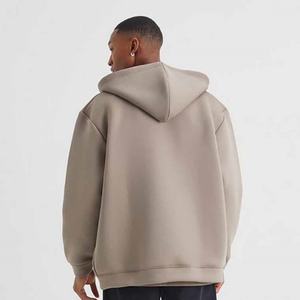 เสื้อฮู้ดดี้ผ้าฝ้ายทรงบ็อกซี่ แขนยาวแบบดรอปโชลเดอร์ ตัดเย็บแบบครอป ปักโลโก้  สำหรับผู้ชาย  ระบายอากาศได้ดี กันลม  แบบยูนิเซ็กซ์  หรูหรา - Product Image 2