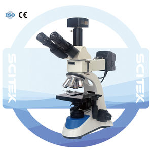 SCITEK偏光顕微鏡30 ° 360 ° 回転可能な関節式ドローチューブ四重型実験室用 - Product Image 2