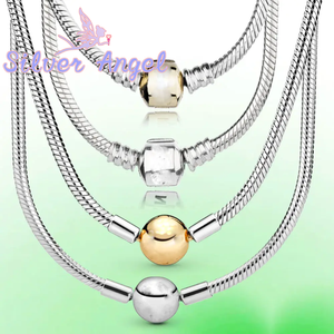 S925 Argent Classique <span class=keywords><strong>DORA</strong></span> Serpent Os Collier Or Rose Or Argent DIY Collier Contient <span class=keywords><strong>Dora</strong></span> Pendentif - Product Image 1