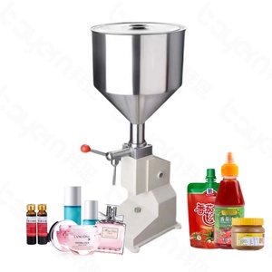 10ml 50ml 100ml Manual Peanut Butter Ketchup <b>Tomato</b> Sauce Yogurt Cosmetic Cream Shampoo Liquid Filler Bottle Filling Machine - Product Image 1
