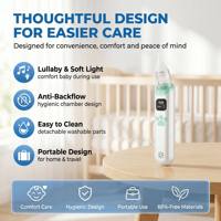 Aspirateur nasal pour bébé, nettoyeur de nez, extracteur de mucus, pompe électrique, aspiration, sans BPA, embout lavable, kit de soins