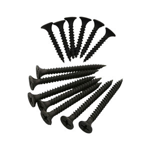 Phillips ổ đĩa phẳng đầu vít gỗ tùy chỉnh thép hợp kim bán buôn chủ đề thô điểm sắc nét bảng thạch cao Đen vít vách thạch cao - Product Image 1