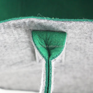 Sac fourre-tout en feutre de laine mérinos de luxe à vendre avec poignées en cuir Sacs de rangement de qualité supérieure - Product Image 3