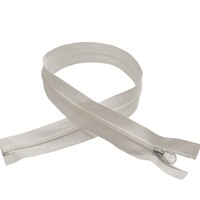 Fermeture éclair à glissière auto-bloquante en nylon n°3 avec tête en forme de gourde amande et film anti-usure pour accessoires de vêtements et textiles de maison