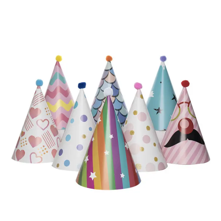 New large birthday hat adult children birthday dress up theme holiday party decorations cake shop gifts