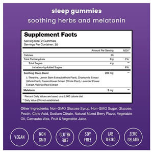 OEM Zuckerfreier Schlaf Melatonin Aid Gummies Tief entspannender Schlaf Einschlafen Schneller Köstliche Süße Träume Schlaf gummis - Product Image 5