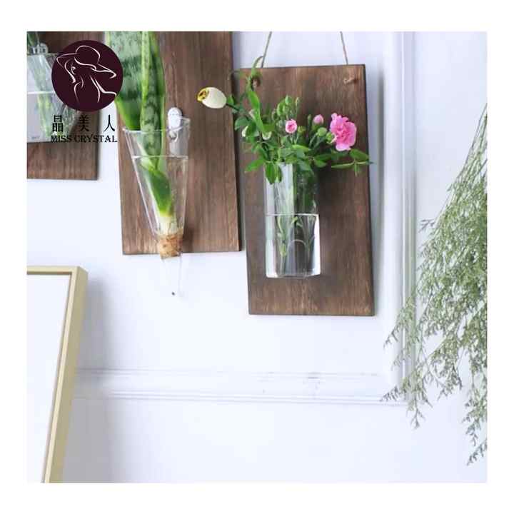 木製花の装飾 ウォールラック