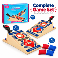 Mini jeu de Cornhole de table, jeu de lancer de sacs de céréales portable pour divertissement en intérieur et en extérieur