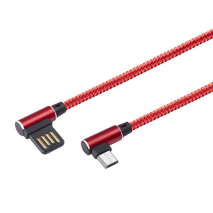 Codo Nylon trenzado carga rápida datos cargador 3a para <span class=keywords><strong>Iphone</strong></span> <span class=keywords><strong>tipo</strong></span> C Micro juego 90 grado de <span class=keywords><strong>cable</strong></span> usb - Product Image 6