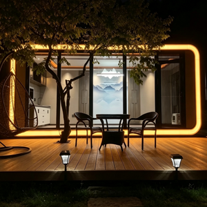 Cabaña Prefabricada Resistente al Agua, Estilo Apple Cabin, para <span class=keywords><strong>Club</strong></span> Náutico, Recepción Costera, Alquiler Temporal de Lujo - Product Image 3