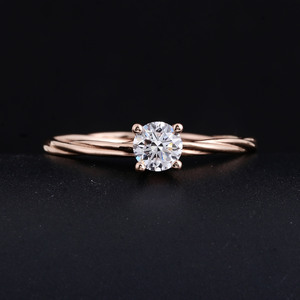 High-End 18K Gold Artificial Cultured Diamond Ring Long-lasting High-end Diamond Ring One Piece <b>Dropshipping</b> - Product Image 6
