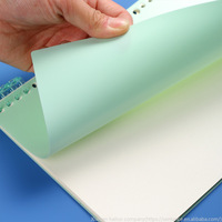Bloc-notes de bricolage couleur macaron A4 B5 A5 26 trous givré PP couverture