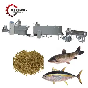 Máquina de extrusão flutuante de ração para peixes em todas as escalas, linha de produção de pelotas, planta de fabricação