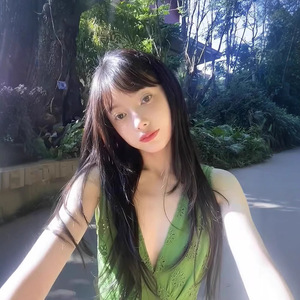 Korean Style Green Dress V Neck Slim Waist A Line Casual Summer Dress For Women Daily Wear Breathable Simple Design - Product Image 3