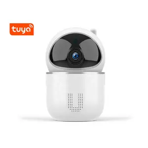 Kamera IP 1080P Tuya, Kamera Pengintai Pintar Pelacakan Otomatis Keamanan Rumah Pintar WiFi Monitor Bayi Nirkabel Dalam Ruangan