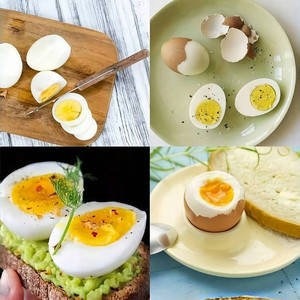 Temporizador <span class=keywords><strong>para</strong></span> Huevos que Cambia de Color, <span class=keywords><strong>para</strong></span> Huevos Cocidos Suaves o Duros, de Resina Ecológica, Color Rojo - Product Image 4