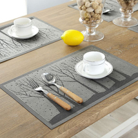 Set de table rectangulaire personnalisable, imprimé par sublimation, imperméable, vintage, de luxe, avec logo personnalisé, taille sur mesure pour restaurant, cuisine, salle à manger