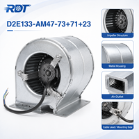 Ventilador Centrífugo de Alto Flujo de Aire D2E133-AM47-73/71/23, Ventilador de Doble Entrada, Alto Rendimiento, Bajo Ruido, Ventilación Industrial