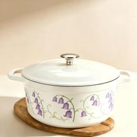 Ensemble de casseroles et de poêles en émail de qualité supérieure, durables, anti-rouille, avec logo personnalisé