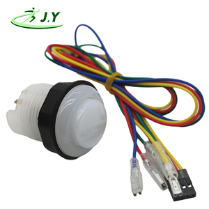 JY OEM/ODM – Câble de connexion pour boutons de <span class=keywords><strong>jeu</strong></span> d'arcade en plastique blanc éclairé RGB 5V programmable (version anglaise) pour borne d'arcade - Product Image 6