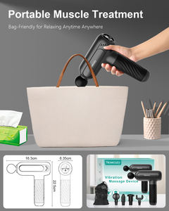 Phenitech-Tiefenmassagepistole Perkussion für Rücken und Muskeln für Sportler, mit 4 Massageköpfen zur Schmerzlinderung - Product Image 4