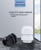 Presse-étoupe en polypropylène IP68 à étanchéité élevée avec joint en silicone étanche, série PG M pour câblage industriel M12 M20 M25