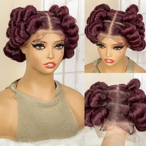 Nouvelle Arrivée : Perruque Courte Synthétique en Fibre Haute Température pour Femme, Tresses <span class=keywords><strong>au</strong></span> <span class=keywords><strong>Crochet</strong></span> Durables, <span class=keywords><strong>Coiffure</strong></span> Courte - Product Image 2