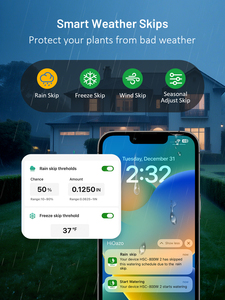 HiOazo HSC-800W WiFi Controller With Smart Weather Skips, Water Hammer for Lawn, Garden, Court HSC-800W Smart Irrigation System - Product Image 6