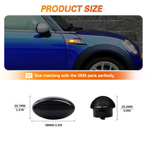 Feux latéraux séquentiels à LED pour BMW <span class=keywords><strong>Mini</strong></span> <span class=keywords><strong>Cooper</strong></span> <span class=keywords><strong>R50</strong></span> R52 R53 Accessoires Signaux 2PCS - Product Image 3