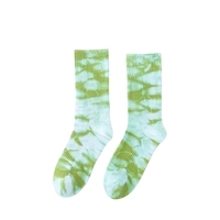 Chaussettes unisexes de haute qualité en coton tie-dye Style de la mode urbaine Design tricoté respirant Logo personnalisé Taille unique Usage quotidien