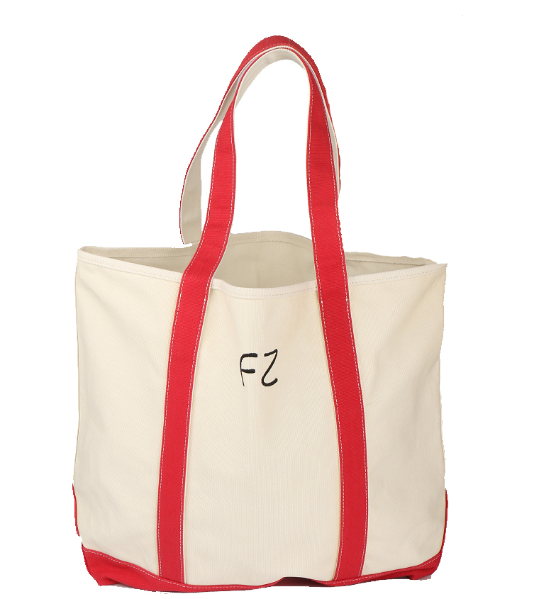 Logo personnalisé naturel printing16oz a la mode grande capacité toile sacs de plage