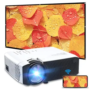 Pico-proyector portátil para cine en casa E400, 480P, enfoque Manual, proyectores LED ligeros para reuniones de oficina