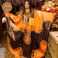 Vente en gros OEM/ODM – Robe de mariée africaine Dashiki Bazin Riche Boubou de première qualité, sans décoloration après lavage, pour femmes africaines