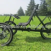 Bicicletas triciclo profissionais de 20 polegadas, 3 rodas para adultos