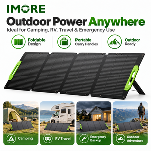 Panneau solaire monocristallin 300W, design ETFE 4 volets avec connecteurs MC4 pour camping-car, caravane, camping, voyage et alimentation de secours - Product Image 5