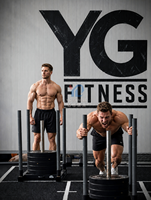 YG FITNESS Traîneau de fitness robuste HYROX Standard, traîneau de poussée professionnel pour entraînement de force commercial