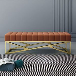 Banc d'attente en métal le plus vendu pour salon de coiffure et de manucure, banc durable pour salon de beauté et utilisation en salon de séjour - Product Image 3