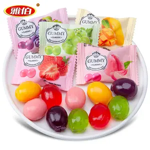 Yabo Fruit Smaak Zacht Snoep 500G Bulk Happy Candy Groothandel Qq Suiker Hoge Schoonheid Gemengd Fruit Snoep Snack