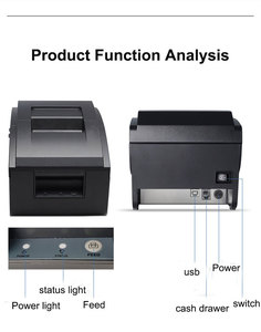 Xprinter 76IIH USB Receipt Stylus <strong>Printer</strong> 9-Pin <strong>Dot</strong> <strong>Matrix</strong> 76mm Paper Width Stock Product - Product Image 3