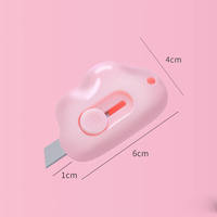 Couteau utilitaire miniature portable en gros avec lame en acier inoxydable et manche en plastique pour la poche et les travaux manuels de papeterie