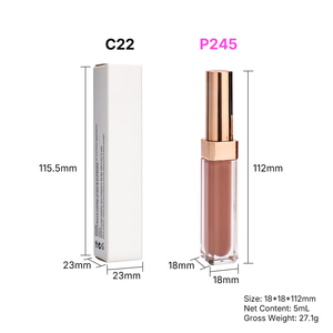 <span class=keywords><strong>Lip</strong></span> <span class=keywords><strong>Gloss</strong></span> Tekstur Berkilau Rose Gold, Lipstik Vegan Mewah, Produk Kosmetik, Lipstik Cair Matte, Label Pribadi - Product Image 6