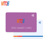 Color personalizado impreso 13,56 MHz PVC NFC RFID MIFARE tarjeta AES ultraligera para la venta al por mayor