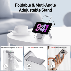 IWALK con Certificación Qi2, Banco de Energí<span class=keywords><strong>a</strong></span> Magnético Portátil de 10000 mAh, Cargador Inalámbrico Rápido de 20 W y 15 W con Soporte Ajustable - Product Image 4