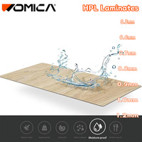 Panneau HPL professionnel Womica 4*8 ignifuge et imperméable, feuille de stratifié phénolique décorative pour plateau de table de bureau