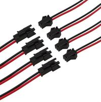Connecteur de fil mâle à femelle JST personnalisé avec prise électrique en plastique à 2 ou 3 broches pour accessoires d'éclairage